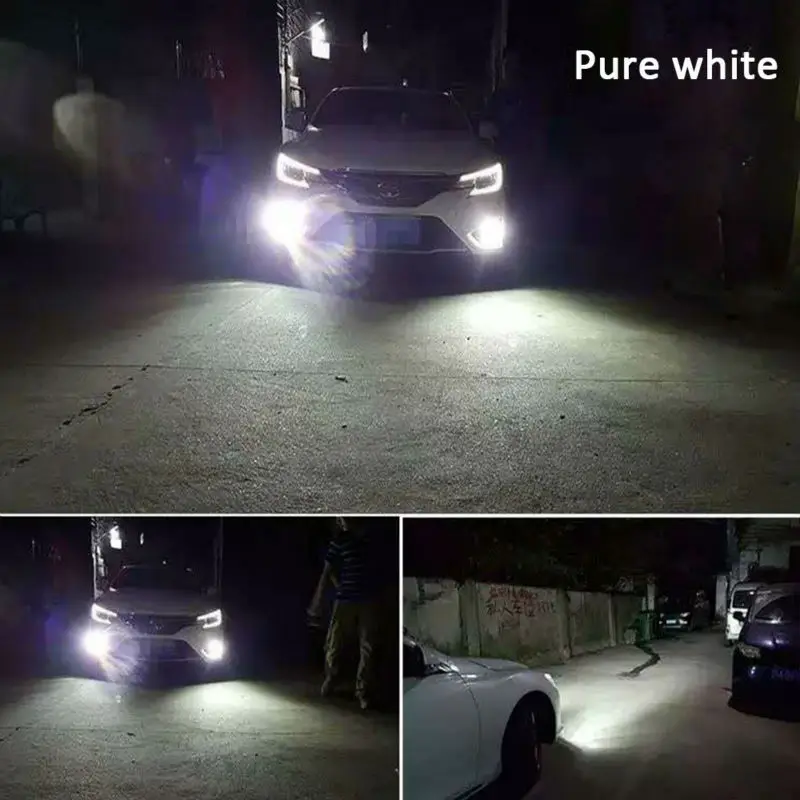 Dual Color Car Styling Led Fog Bulb Golden Yellow White Ice Blue Light H3 H8 H9 H11 9005 H10 HB3 9006 HB4 880 881 Lamp 12V to Replace Car Halogen (4)