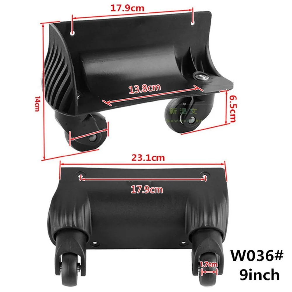 Запасные части для багажа, колеса, чемодан, аксессуары для ремонта, тележка для путешествий, багажные боковые колеса, колеса для чемоданов W036