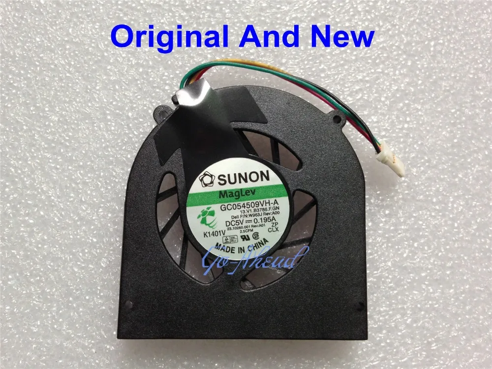 

New Laptop CPU Cooling Cooler Fan For Dell Latitude XT XT1 XT2 XFR Tablet DP/N 0W963J 0K744H For SUNON GC054509VH-A DC 5V 0.195A