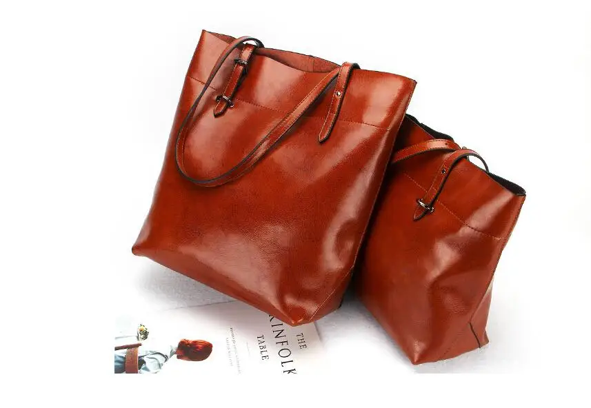 Chsanato 2 версии большой Ёмкость Для женщин сумки плечо сумки BOLSOS масло воск кожа Дизайнеры Сумки дамы shopping кошельки