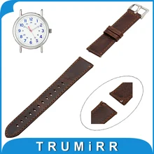 20mm 22mm Véritable Bande de Montre En Cuir Sangle De Dégagement rapide + Printemps Bar pour Timex Weekender Expédition Hommes Femmes ceinture Bracelet