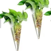 Прозрачная стеклянная настенная подвесная ваза для гидропоники, Террариум, бутылка, воздушный горшок, емкость для цветов, современный Декор для дома и офиса