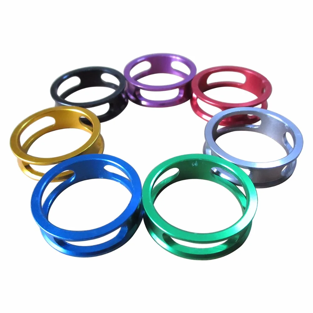 

4pcs Super Light 10mm Hollow BMX Mountain Bike Headset Spacer 1-1/8 Inch Aluminum Road Bike MTB Bicycle Stem Washer Spacer