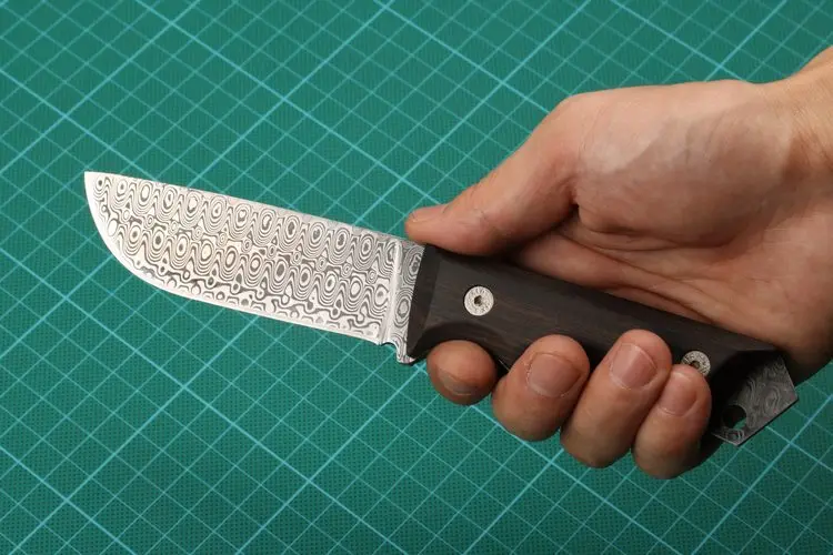 440C& 1095 кованая Дамасская сталь нож лезвия заготовки острый фиксированный охотничий нож кемпинг нож 58HRC