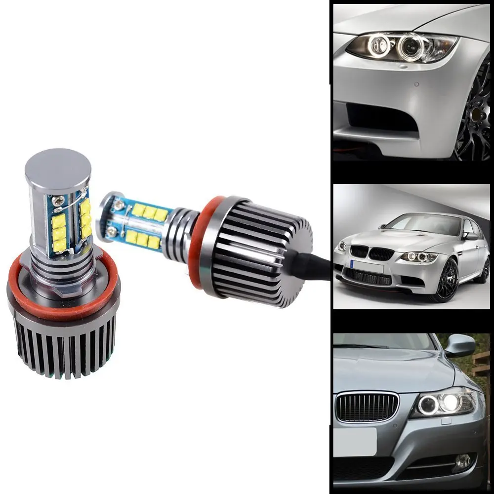 

NEW 120W SUPER WHITE H8 LED HALO ANGEL EYE CREE CHIP LIGHT BULBS FOR BMW E70 E71 E87 E92 E93