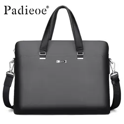 Padieoe роскошный мужской портфель высокого качества ПВХ сумка для мужчин ts для мужчин портфель для портативных компьютеров Модные Офисные
