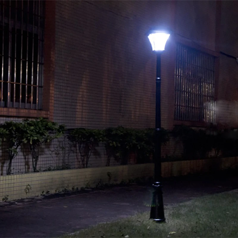 2.2M Super Bright Outdoor LED Solar Garden Post Light Waterproof Pillar