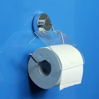 

Sucker Toilet Paper Holder with Roll Holder Tissue Holder Suction Cup Bathroom Accessories Products Paper Hanger