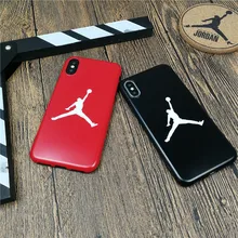 

Flying man AIR Jordan soft case for iphone X XS MAX XR 10 8 7 6 6S plus phone cover luxury matte silicone Sports coque fundas