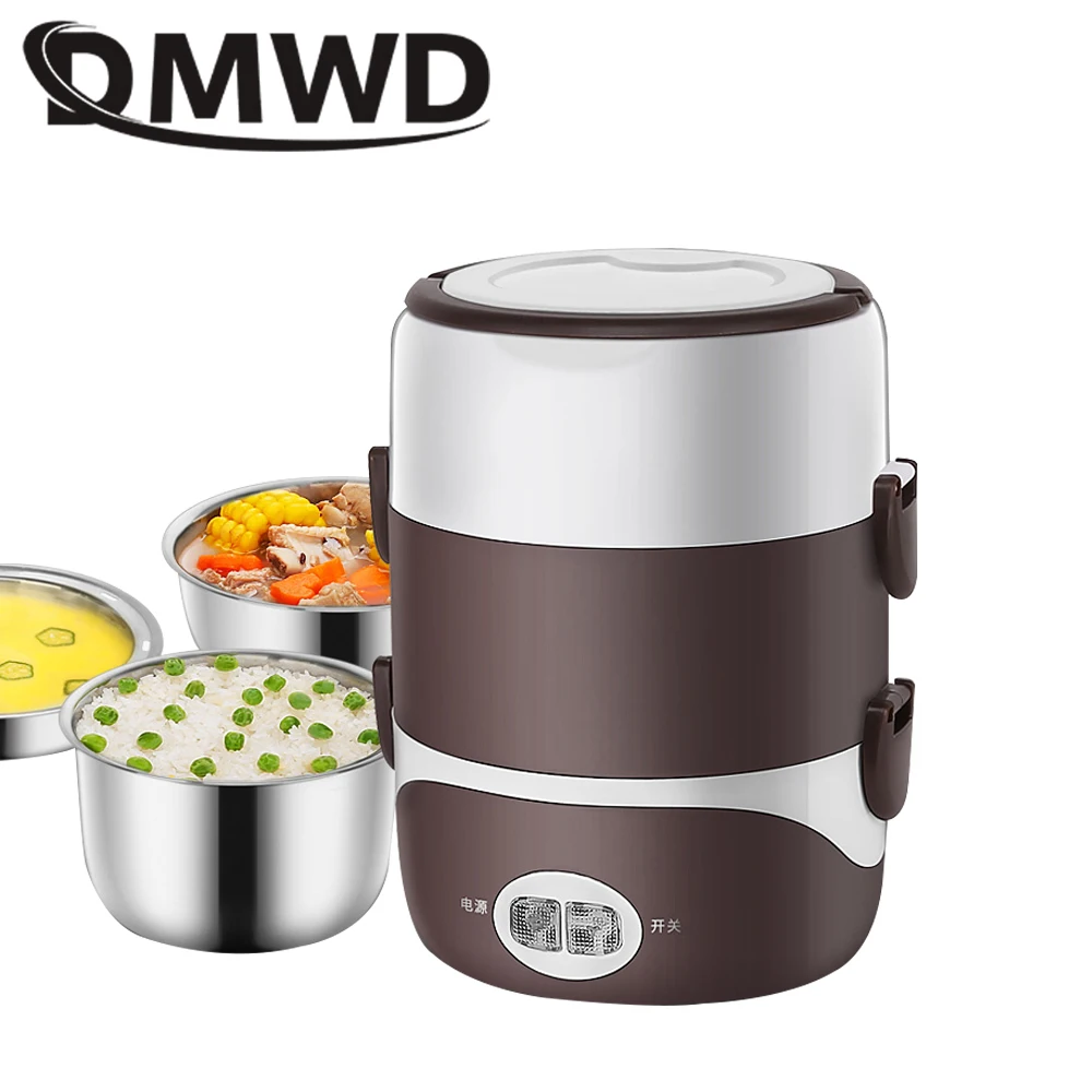 Портативный Ланч бокс DMWD с электрическим подогревом 2 л|rice cooker|electric rice cookerlunch box