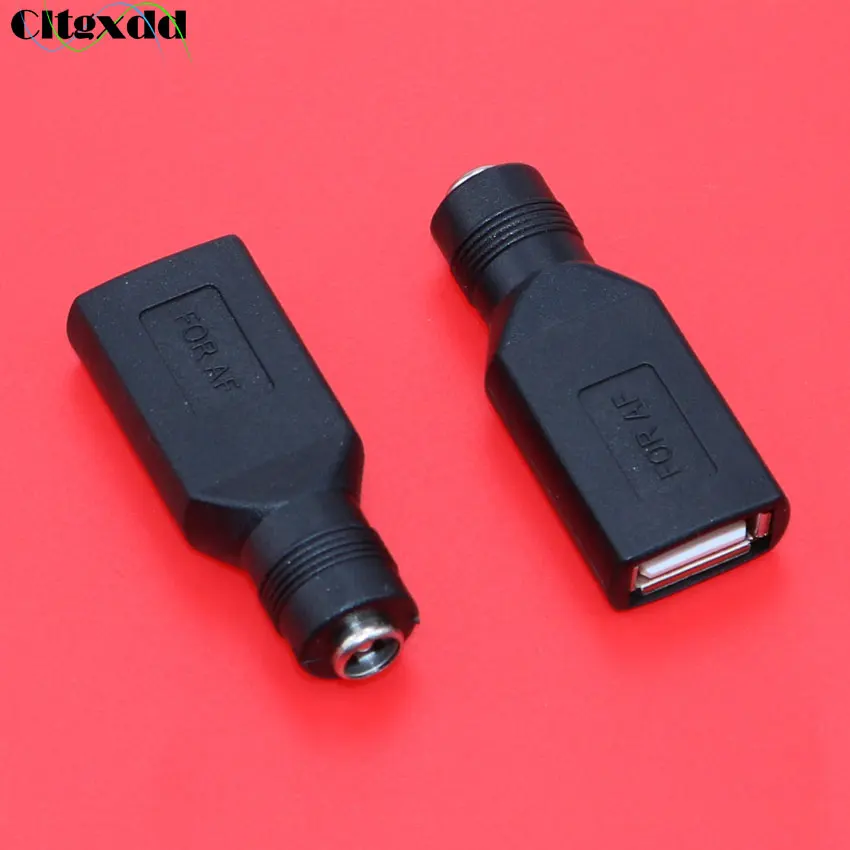 Cltgxdd 1 шт. DC jack 5,5*2,1 мм 5,5X2,1 мм Женский к USB 2,0 Мужской Женский DC мощность вилки разъем адаптер для портативных ПК