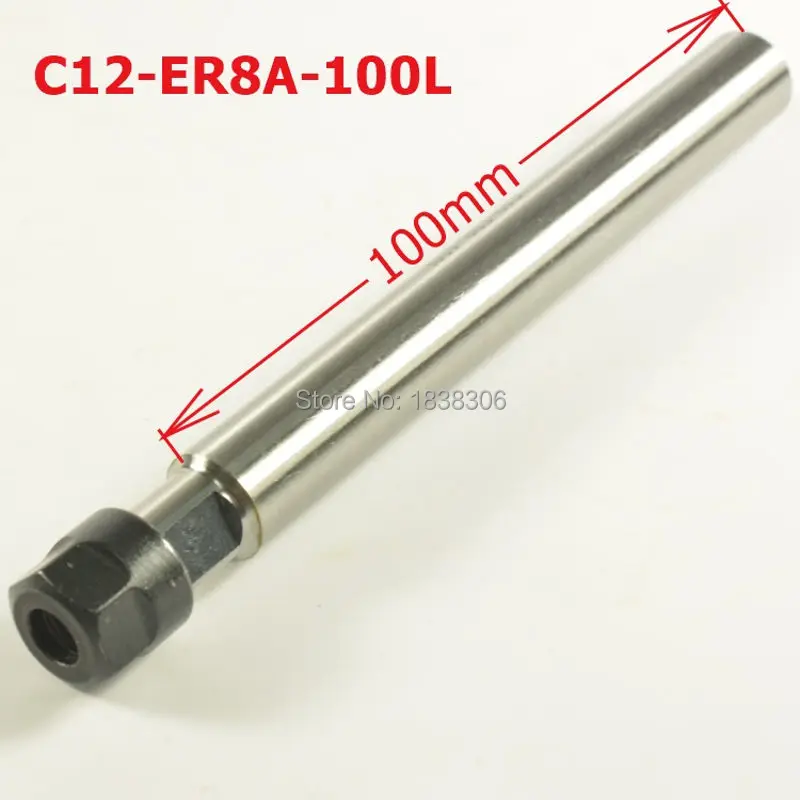 Precision C12 ER16M 100L Straight Shank collet chuck holder 12mm diameter tools