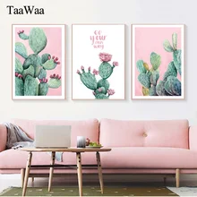 TAAWAA Cactus Poster and Print Canvas Painting Nordic Style Wall Art Decorative Picture for Living Room Decoration Home Decor TAAWAA Cactus Poster and Print Canvas Painting Nordic Style Wall Art Decorative Picture for Living Room Decoration Home Decor