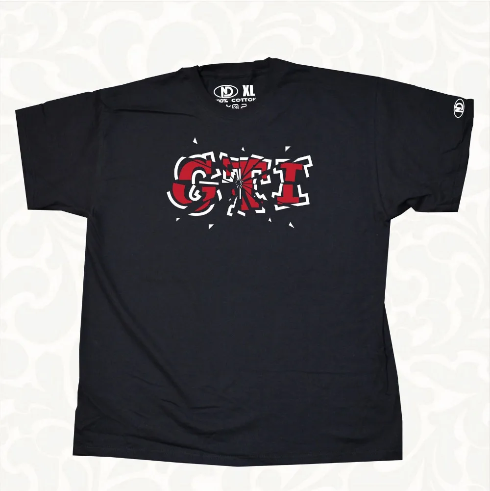 

Cotton Cool Design 3D Tee Shirts Shattered Letters G T I GTI T Shirt Summer Tee Shirt