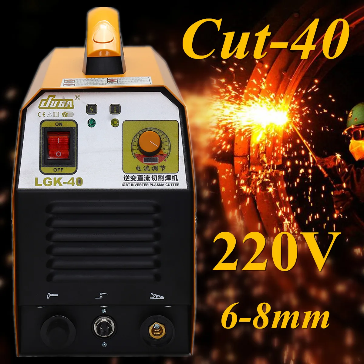 

Plasma Cutter IGBT Air Cutting Welding Machine AC 220V-240V LGK CUT-40 220V Weld Tool Cutting Waterproof Corrosion-resisting