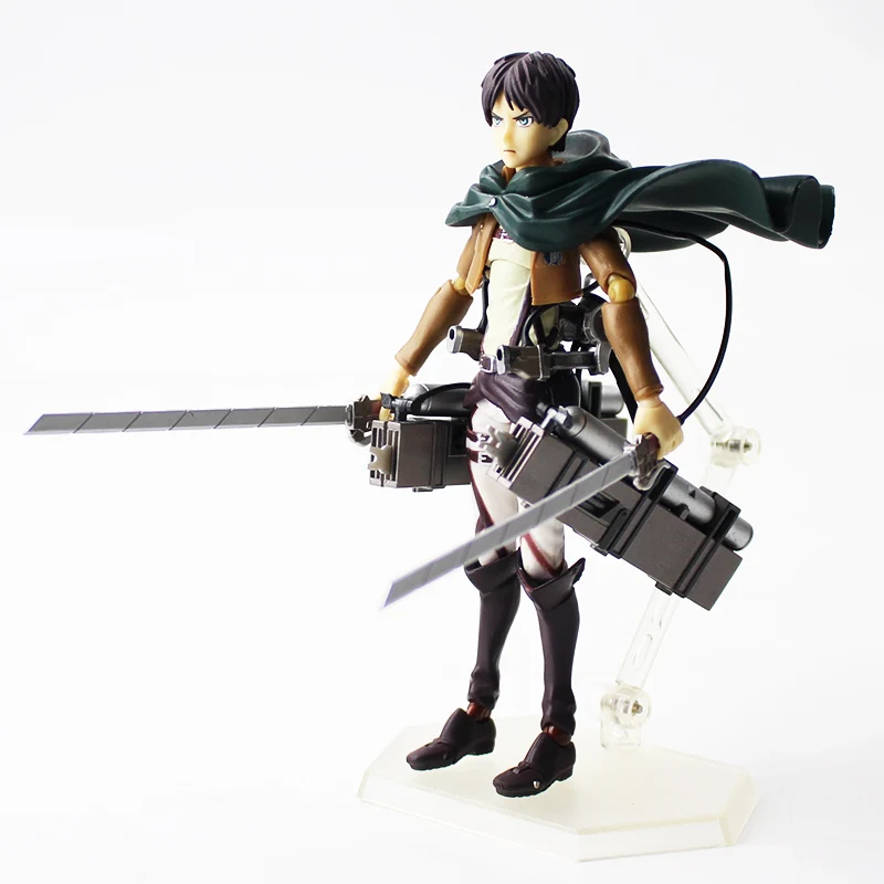 Атака на фигурка Титан игрушка Figma 203 Mikasa Figma 207 Eren Yeager 213 Levi Ackerman с оружием аниме модель куклы для детей