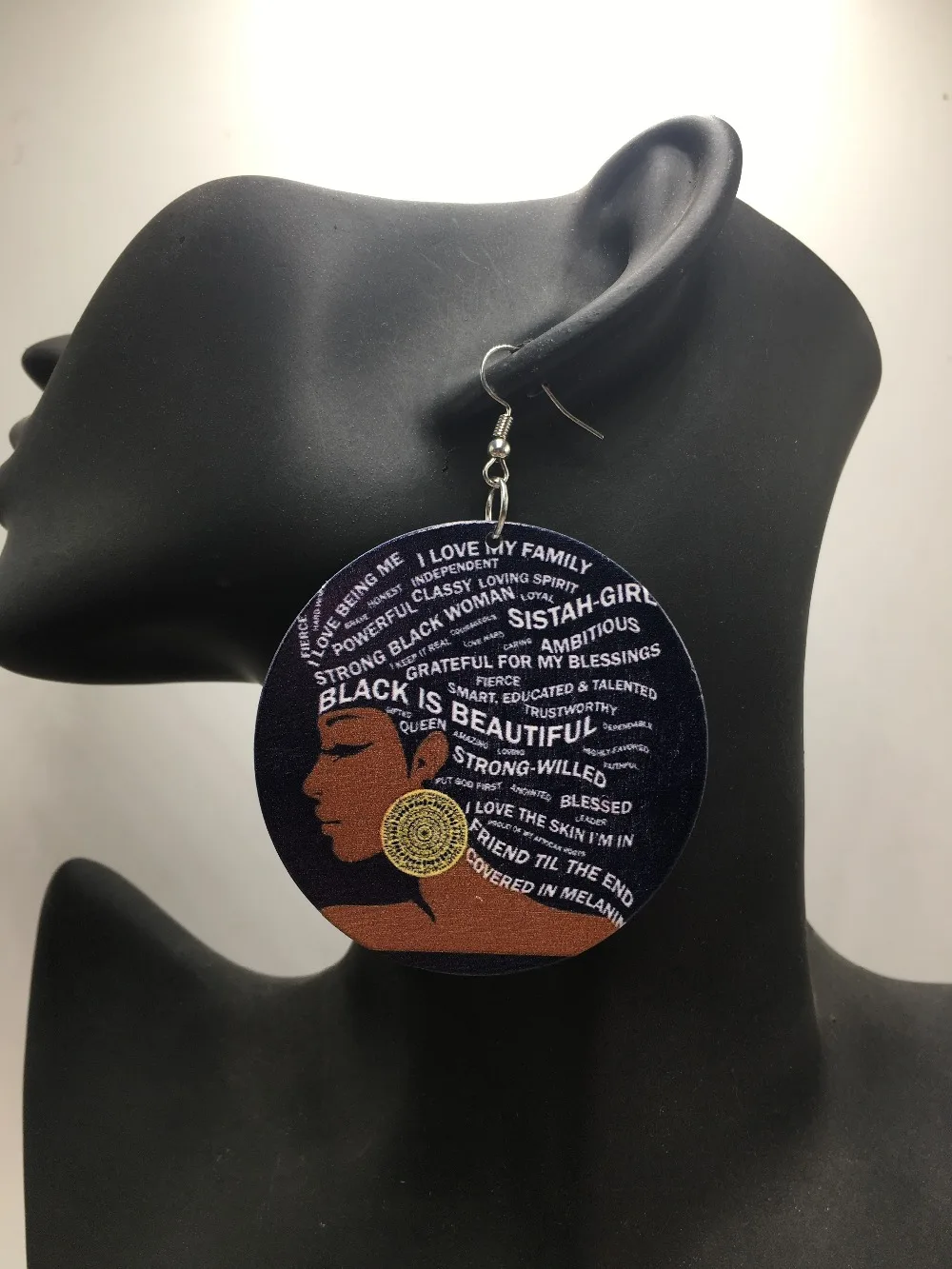 Бесплатная доставка! Черные красивые деревянные серьги|earrings free shipping|earrings