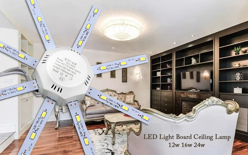 MACLOU 24 Leds 5730 SMD LED Ceiling Lamp Cold White High Bright 12W 16W 24W LED Octopus Round Ampoule LEDLight Lamparas De Techo MACLOU 24 Leds 5730 SMD LED Ceiling Lamp Cold White High Bright 12W 16W 24W LED Octopus Round Ampoule LEDLight Lamparas De Techo