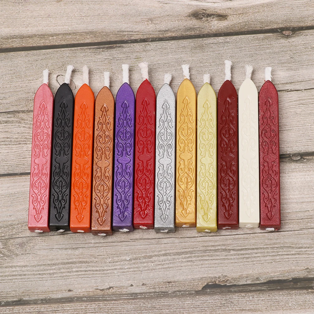 

12 Colors DIY Sealing Strips Seal Dedicated Vintage Wax Stick Retro Fire Paint Stamp Seal Wax Envelope Letters Handmade Hobby