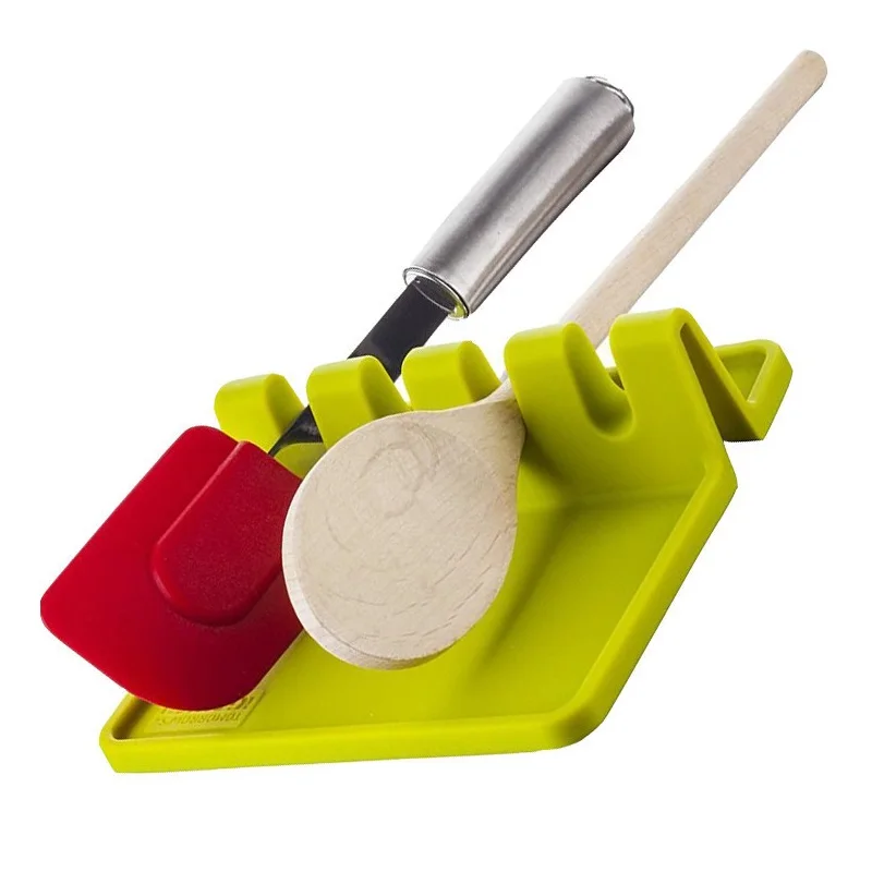 1Pcs Multifunction Cooking Utensil Shelf Holder Plastic Spoon Fork Mat