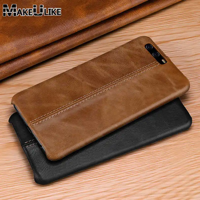 

MAKEULIKE Fitted Case For Huawei P10 Plus Cover Genuine Leather Matte Coque For Huawei P10 Case For P10 Plus Case
