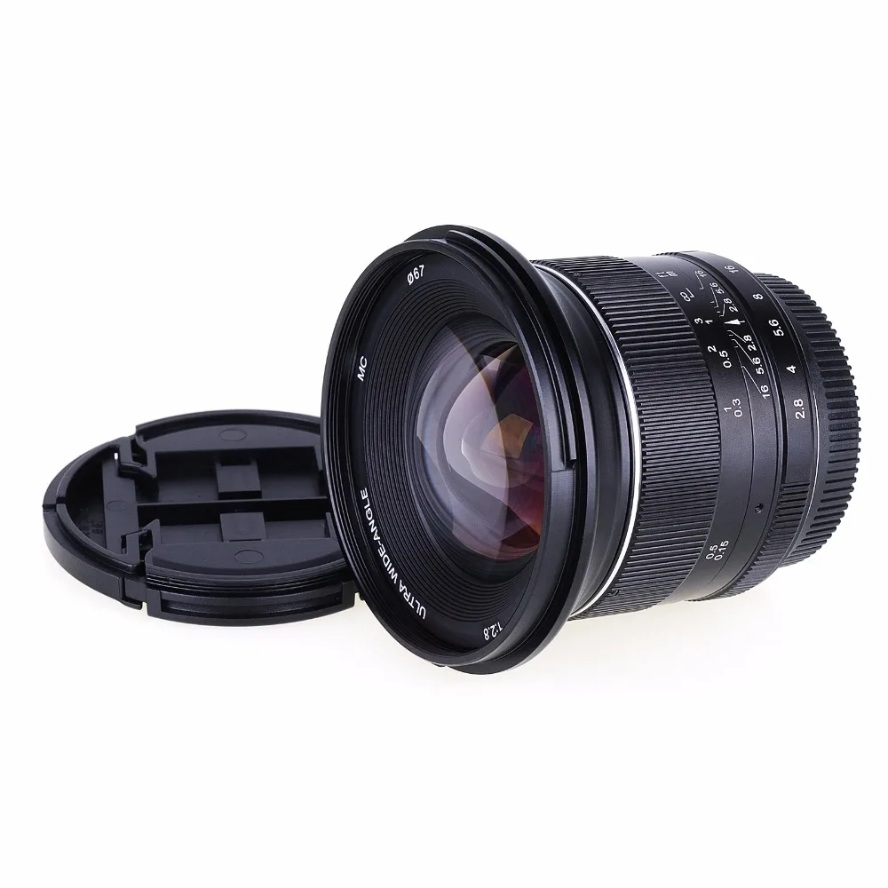 Kopen Nieuwe 12mm F2.8 f 2.8 Handleiding Groothoek Lens voor Sony E Mount NEX F3 C3 5 5N 5R 5 t 6 7 A6300 A6000 A5100 A5000 ILCE 6000 Camera