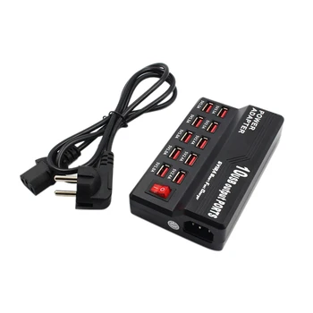 

New USB Fast Charging Station 12A Power Adapter Multi Port For iPhone Tablets Mobile Phones EM88