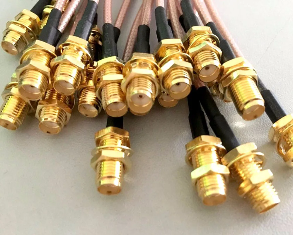 100 шт. 15 см SMA Jack Female to uFL/u. FL/IPX/ipex РЧ коаксиальный адаптер в сборе RG178 Pigtail кабель|sma