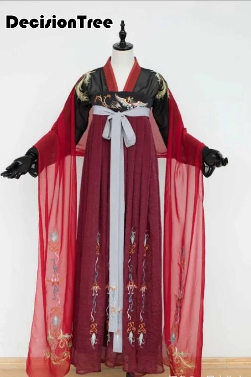 

2019 chinese national ancient costume hanfu girls traditional women clothes dress hanfu pattern folk dance tang dynasty