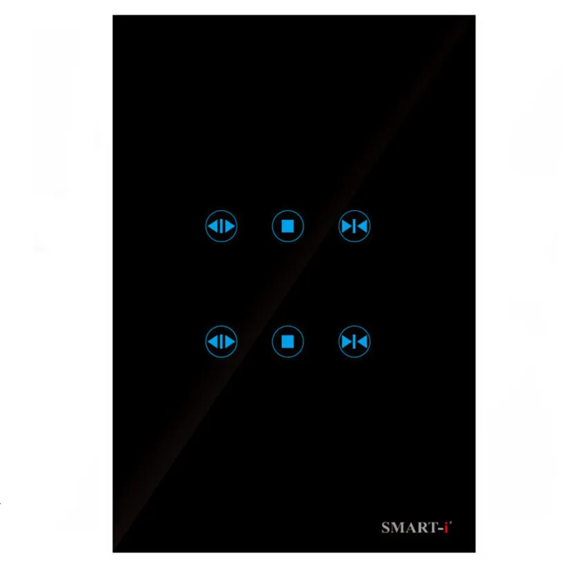 

Smart-i Metal Bidirectional IOS/Android Wireless Rf 433mhz Remote Control Touch Electrical Curtains Switch Smart Home Automation