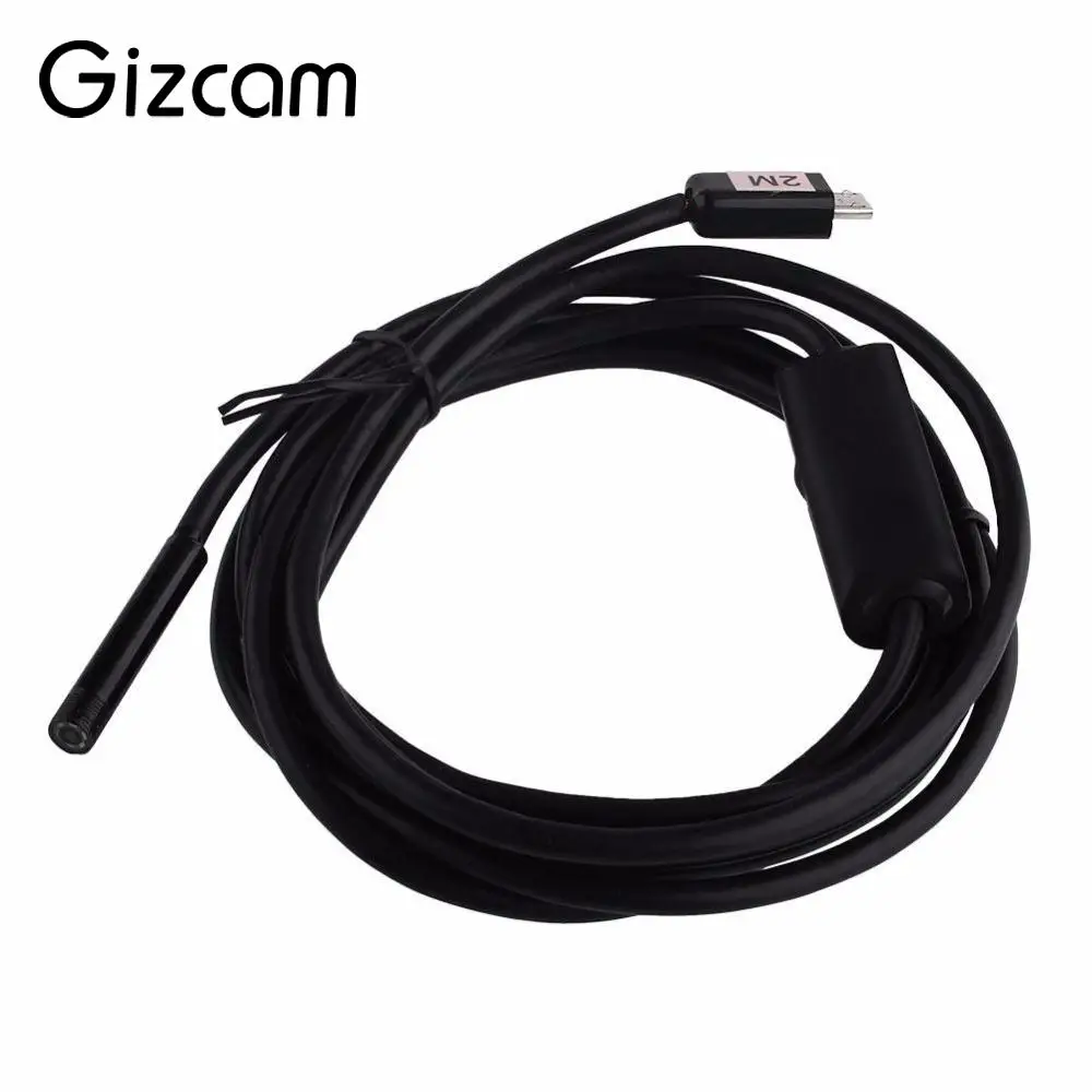 Gizcam 1.5m Flexible Cable Android Endoscope Camera 7mm Lens 6 LED
