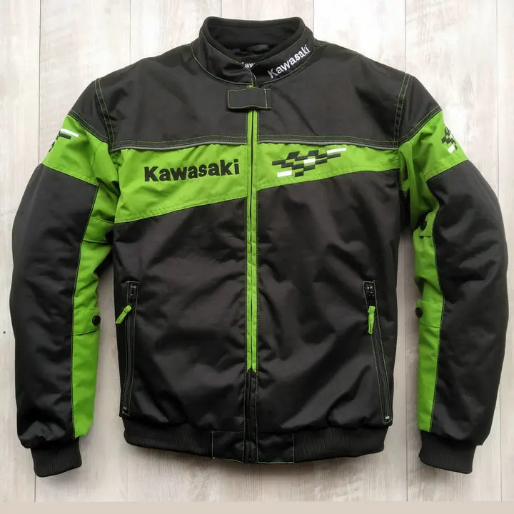 

2018 Motorcycle Riding For Kawasaki Jacket Team Motorbike Racing Protective Rally Jacket Winter