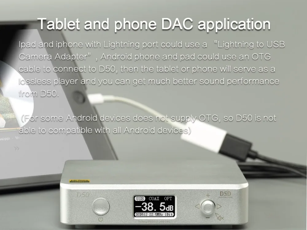 Топпинг D50 ES9038Q2M* 2 чип DSD512 USB DAC XMOS XU208 32 бит/768 кГц декодер