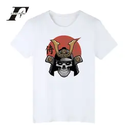 2017 японский самурай фитнес футболки мужские черные летние с коротким рукавом Crossfit футболки смешно футболку бренд хип-хоп 4XL