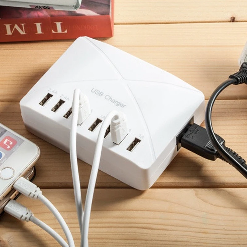 Wenhao Usb зарядное устройство адаптер питания смартфоны удлиняющий провод для планшета 8 Usb портов розетка мощность полосы для Iphone samsung Xiaomi (Us