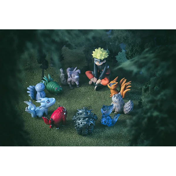10pc sset Anime Naruto Figurine Uzumaki Naruto And Bijuu PVC Action Figure Collection Model Toys  (5)