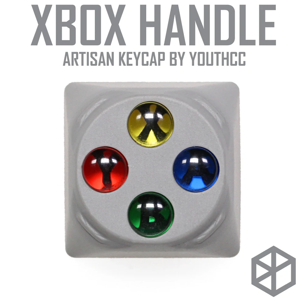 Молот xbox ручка контроллера ARTISAN KEYCAP совместим с переключателями Cherry MX и клонами смоляный корпус серый colorway xyba