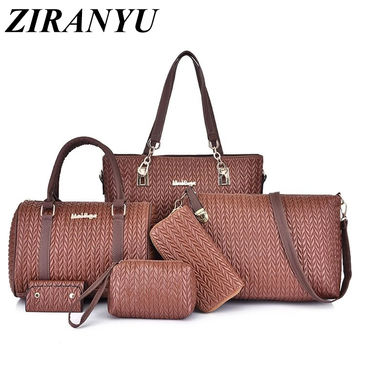 

Women's Handbag Ladies Fashion Should Bags Large Capacity PU leather Messenger Bag A Whole Set OLIVES 2019 New bolsa feminina