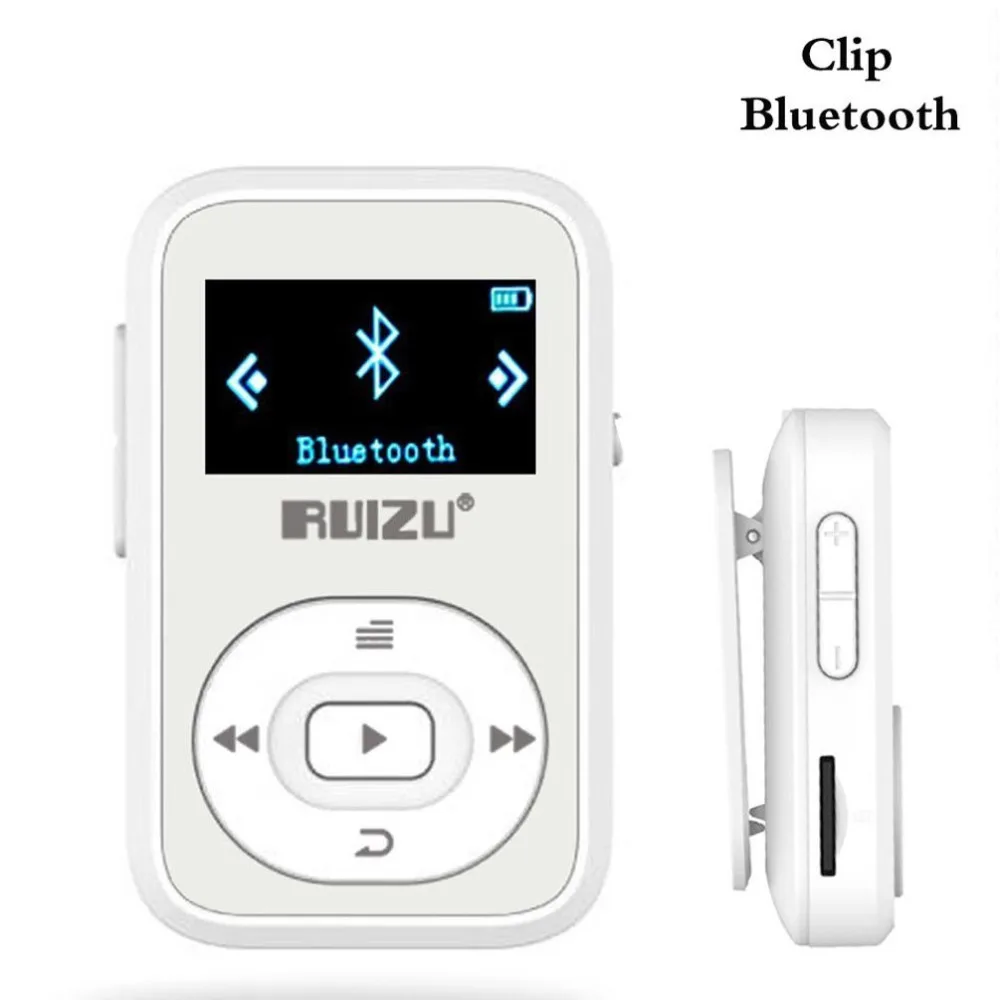 Ruidu мини X26 Bluetooth клип MP3 плеер 8 Гб спорт mp3 музыкальный плеер FM радио рекордер поддержка TF карта+ Бесплатный зажим