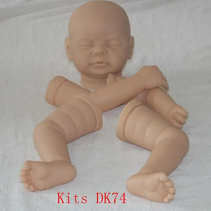 22inch Realistic Reborn Doll Kits Soft Silicone Vinyl DIY Newborn Baby