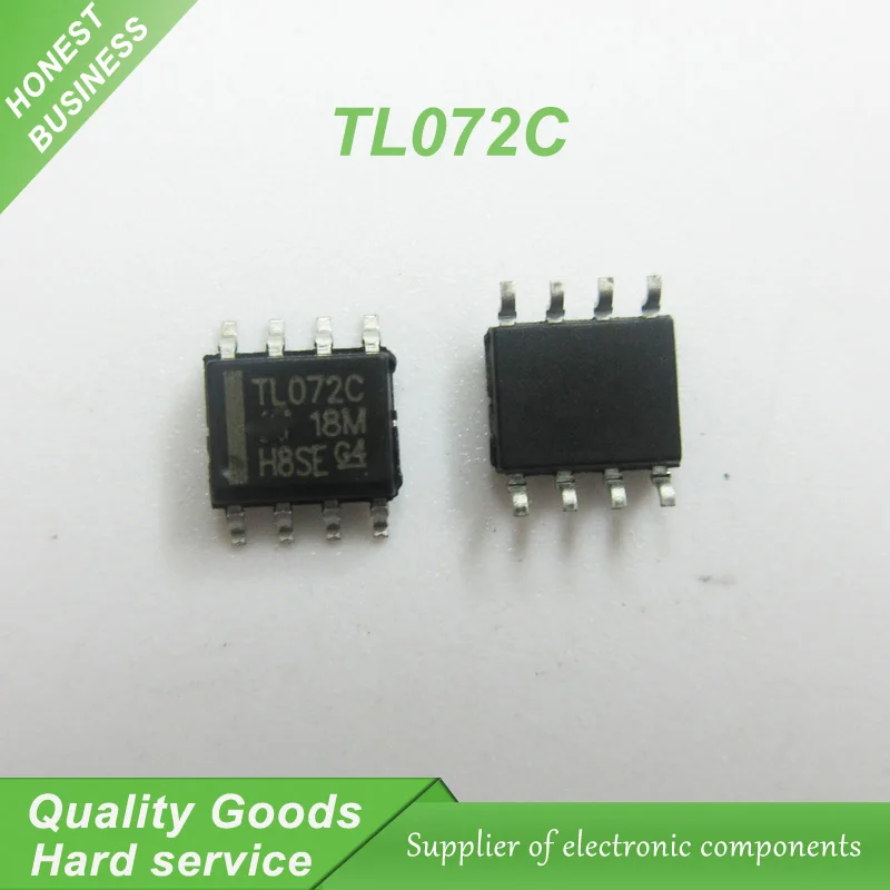 10pcs free shipping TL072C TL072CDR 072C SOP 8 Operational Amplifiers ...