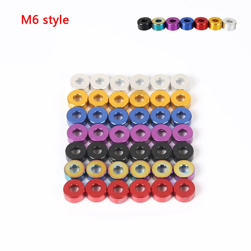 M6 Aluminum Fender Washers and Bolt 6 Pcs/Pack for honda Air inlet manifold engine car accessories auto fasteners auto accessories fender washers