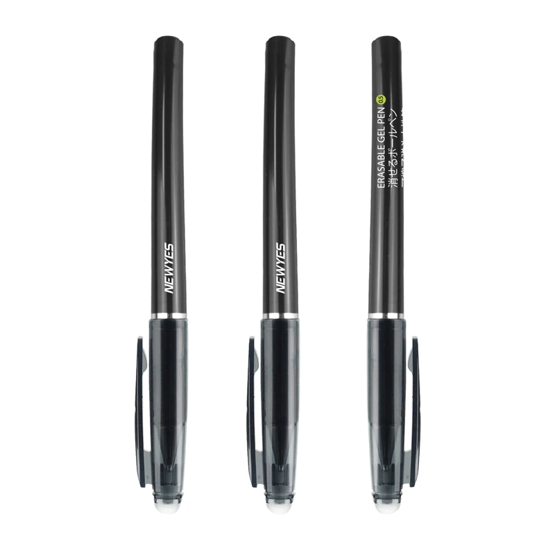 

3Pcs Original NEWYES 0.5mm Erasable Gel Notebook Pens Extra Fine Smooth Refill Black Ink for Smart Erasable Magic Kids Gift