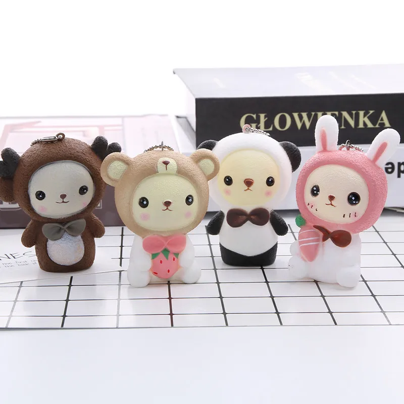 2019 New Bear Powder Moving Liquid Key Ring fantasy keychain Glitter Quicksand Star Keychain Car Pendant Creative Gift | Украшения и