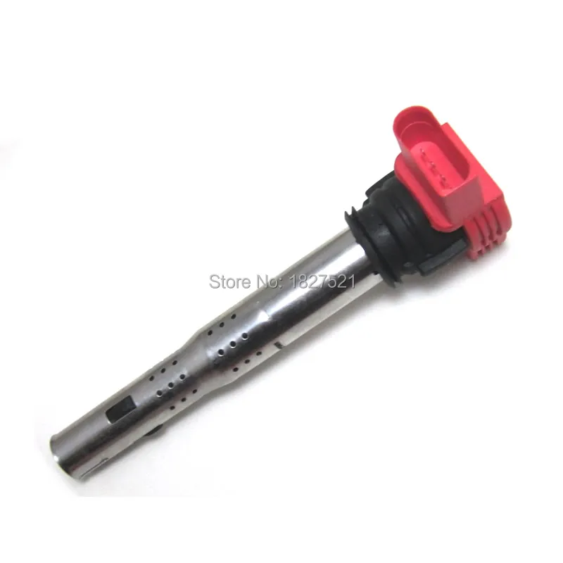 OEM Катушки Красный зажигания для VW Touareg A4 S4 A5 A6 S6 alroad A7 A8 Quattro Q5 Q7 R8 2.8 3.0 3.2 V6 4.2 V8 5.2 V10 06E905115E
