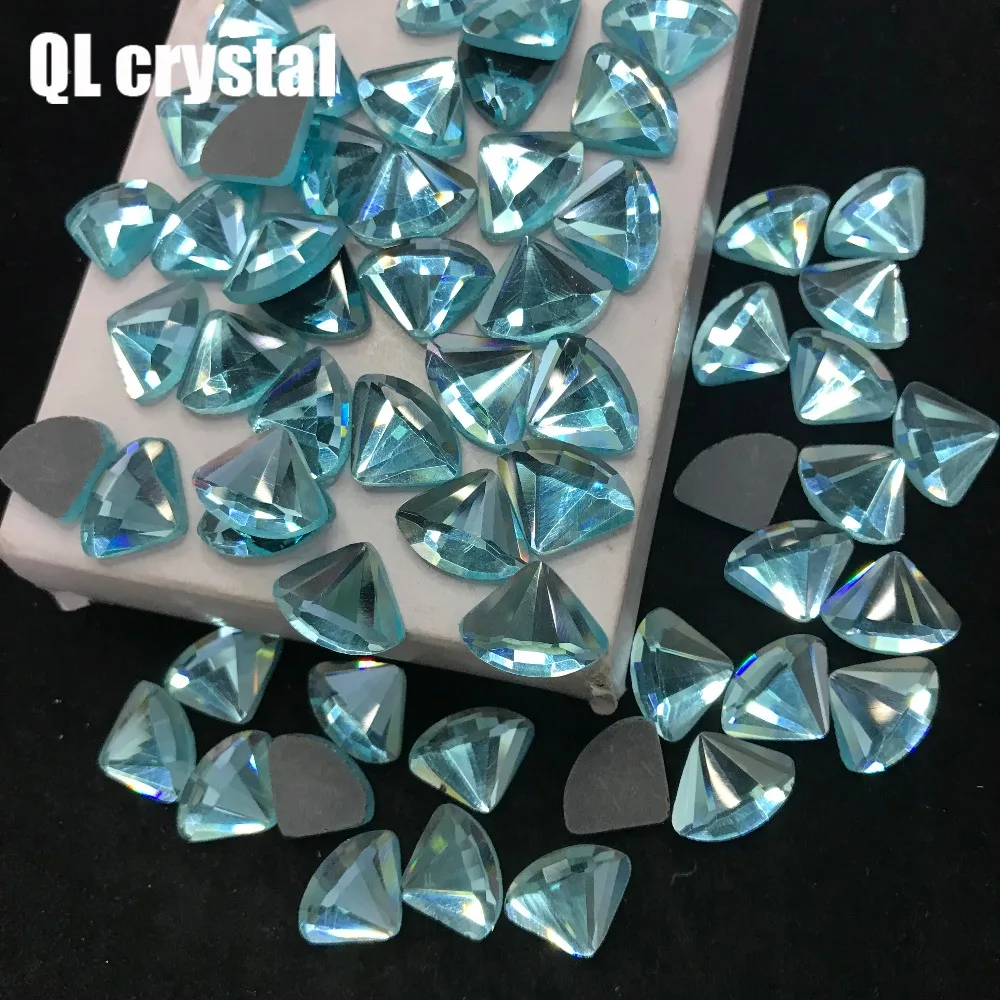 QL Кристалл 13 мм кристалл Популярные DIY Одежда одежды обуви сумки клей на плоских спинках стеклянные кристаллы, стразы