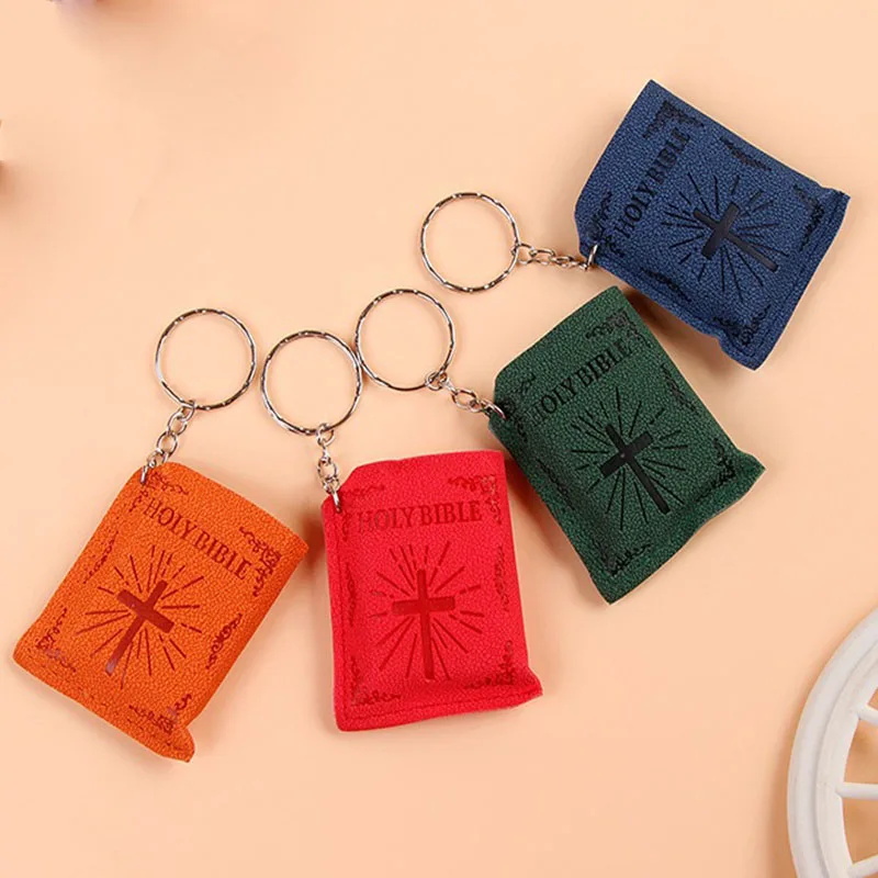 

1Pcs Fashion Jesus Cross Keychain for Mens Cross Pendants Llaveros Chaveiro for Women and Porte Clef Holy Bible Key Keychain