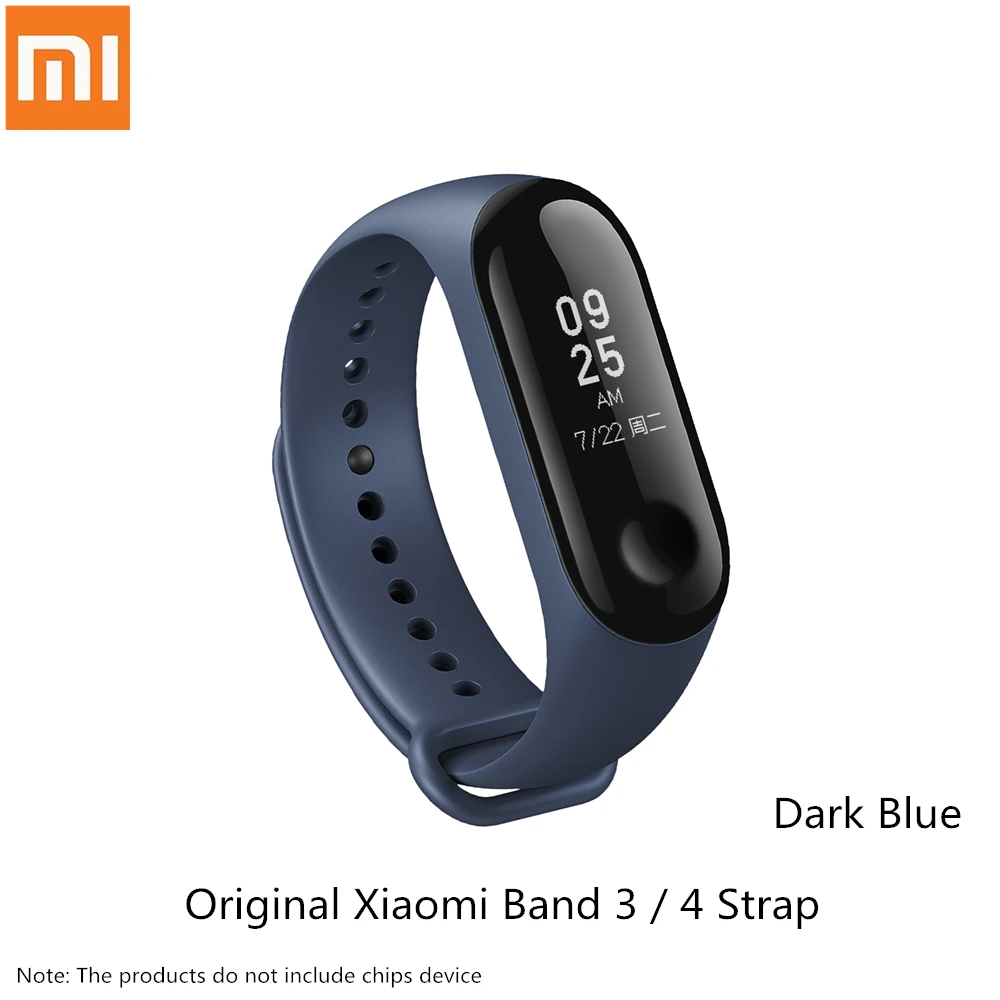 Xiao mi силиконовый сменный Браслет ремешок для Xiaomi mi браслет miband 4 3 BAND 4 ремешок для зарядки - Цвет: Dark Blue Strap