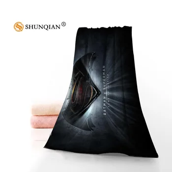 

New Custom Superman VS Batman Towel Printed Cotton Face/Bath Towels Microfiber Fabric For Kids Men Women Shower Towels