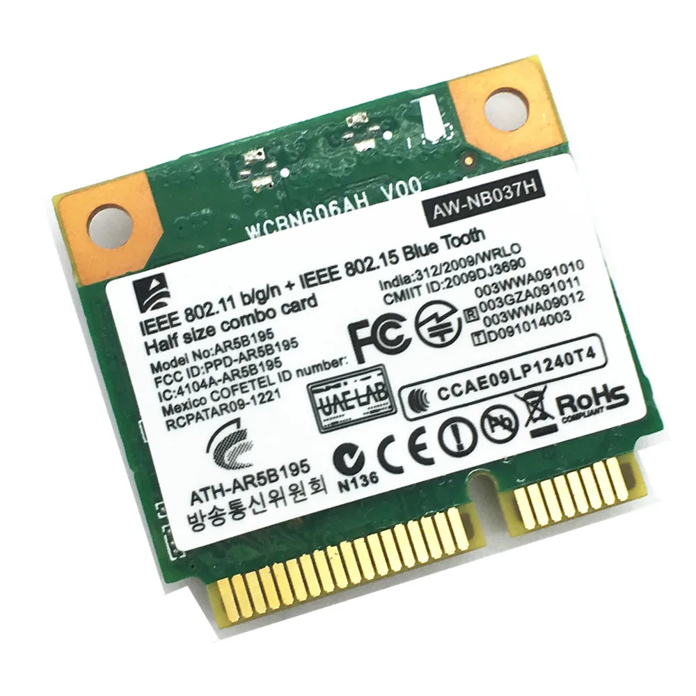 AR5B225 Mini Bluetooth WiFi Card Network Bluetooth Card for AC Half Mini Pcie Card Yosoo Health Gear Carte WiFi